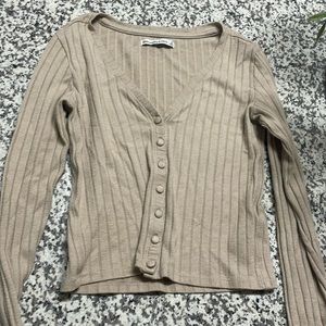 Ribbed cardigan